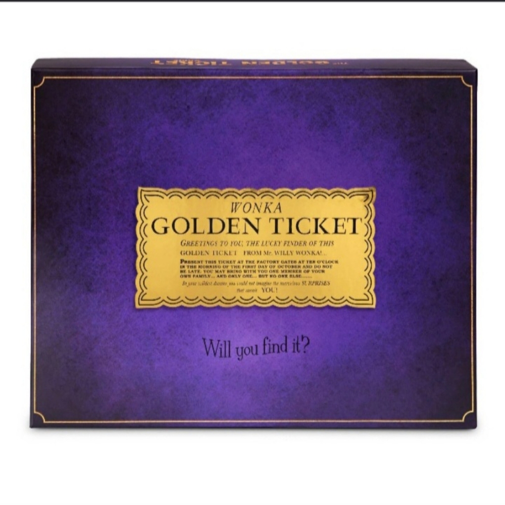 Wonka Golden Ticket Board Game-BRAND NEW!